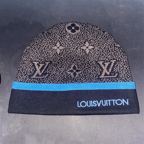 lv monogram eclipse beanie.